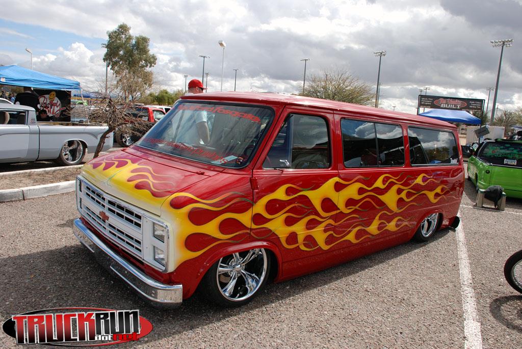 Lowered Chevy Van